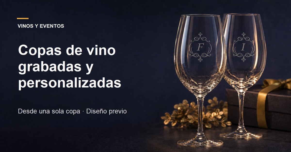 copas de vino grabadas